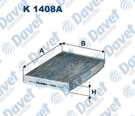 FILTRON K1408A Polen Filtresi C3 Aircross-Opel Crossland X-Vauxhall Crossland X